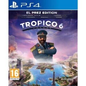 Tropico 6 PS4 suteikia strateginę valdymo patirtį, kupiną politikos, iššūkių, sprendimų, ekonomikos, valdžios, intrigų, nuotykių ir pergalių.