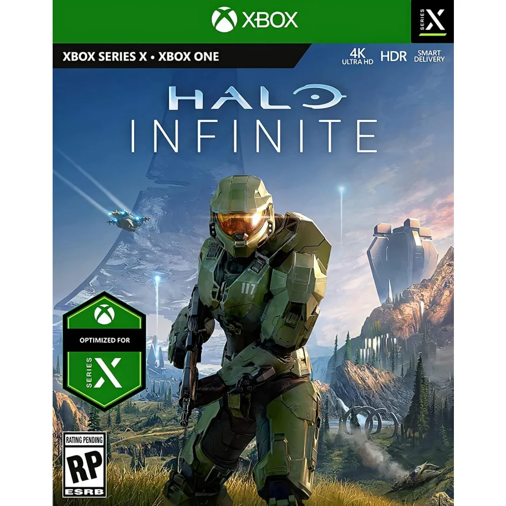 Halo Infinite Xbox One nukelia žaidėjus į epinį mūšių pasaulį, kuriame laukia ateivių grėsmės, intensyvios kovos ir laisvė tyrinėti.