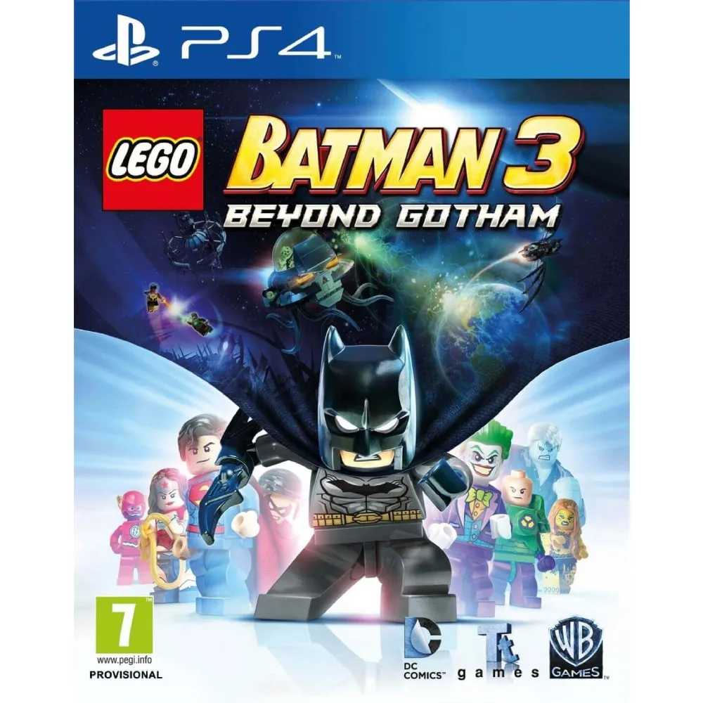Lego Batman 3: Beyond Gotham PS4 leidžia pasinerti į spalvingą nuotykių pasaulį, kuriame laukia herojai, piktadariai, galvosūkiai ir humoras.