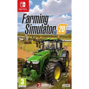 Farming Simulator 20 Nintendo Switch leidžia patirti tikrovišką ūkininkavimo nuotykį, valdant įvairią techniką, auginant pasėlius ir prižiūrint gyvulius.
