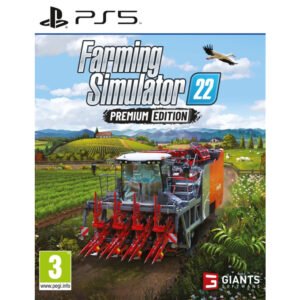 Farming Simulator 22 Premium Edition PS5 suteikia galimybę patirti išplėstą ūkininkavimo nuotykį, kuriame laukia įvairūs pasėliai, technika.