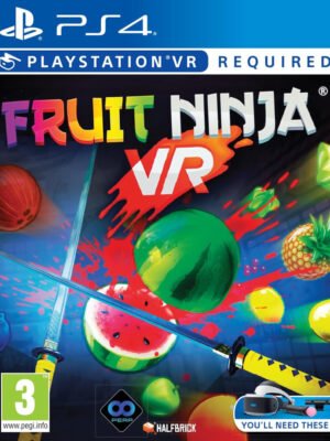 Fruit Ninja VR PS4 suteikia smagią virtualios realybės patirtį, kupiną vaisių, kardų, iššūkių, greičio, įtampos, pergalių, nuotykių ir linksmybių.