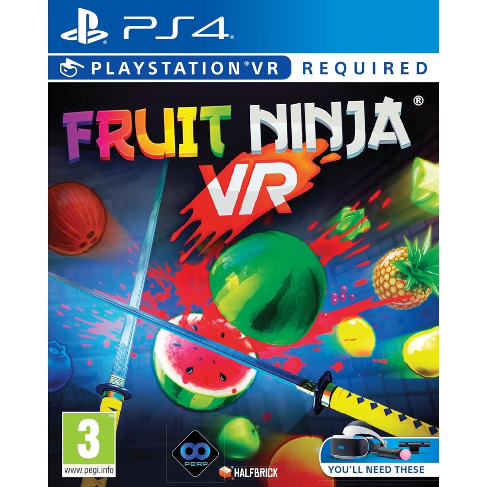 Fruit Ninja VR PS4 Fruit Ninja VR PS4 suteikia smagią virtualios realybės patirtį, kupiną vaisių, kardų, iššūkių, greičio, įtampos, pergalių, nuotykių ir linksmybių.