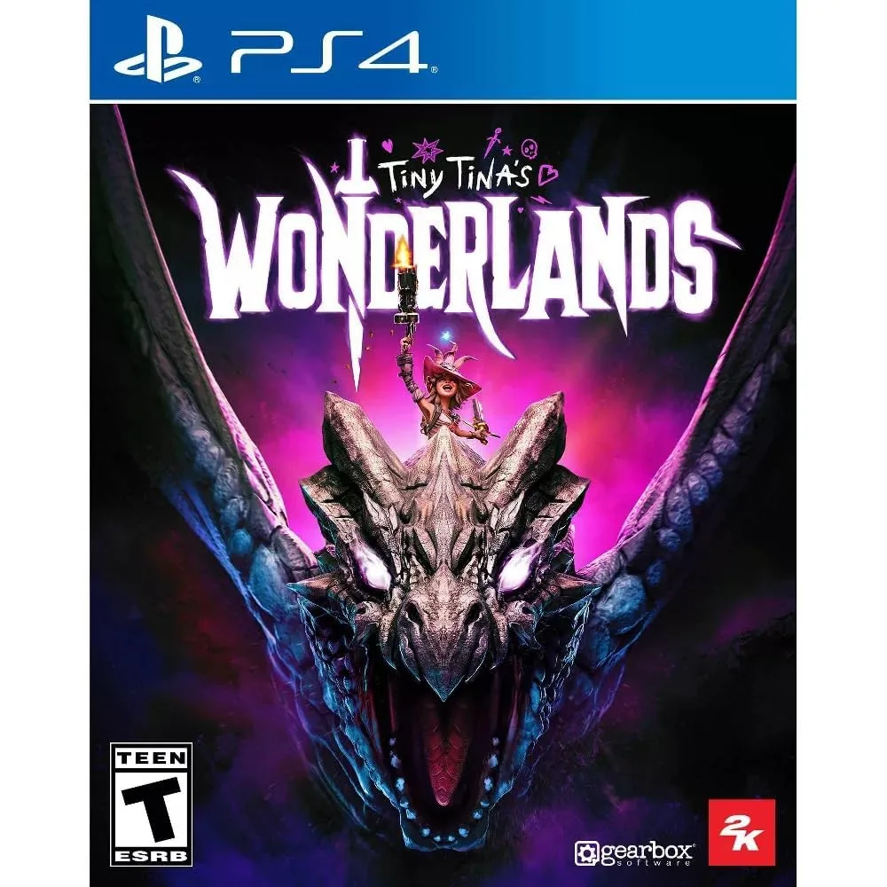 Tiny Tina's Wonderlands PS4 – pašėlęs RPG šaudyklės nuotykis, kuriame fantazija susilieja su humoru, magija ir sprogstančiu veiksmo tempu.