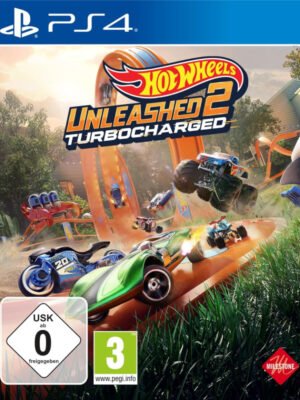 Hot Wheels Unleashed 2 Turbocharged PS4 – greitas ir spalvingas lenktynių žaidimas, kupinas beprotiškų trasų, įspūdingų triukų ir įvairių automobilių.