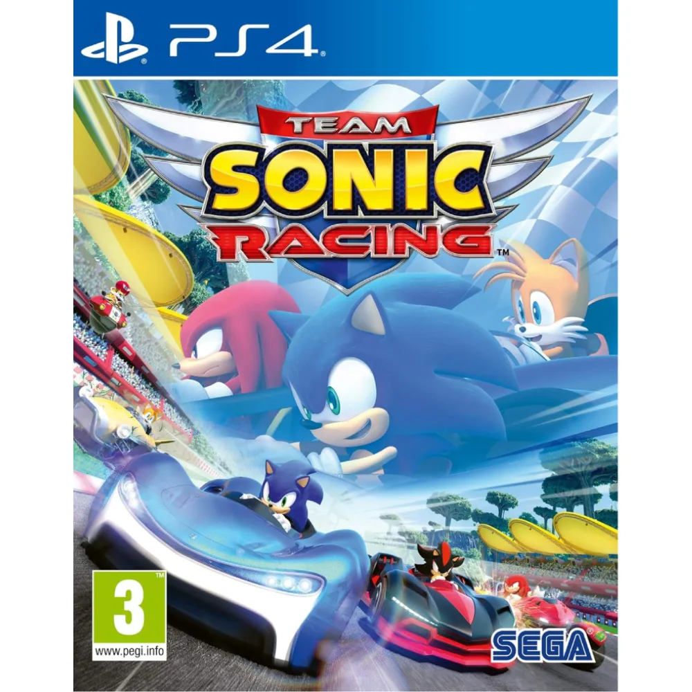 Team Sonic Racing PS4 – spalvingas lenktynių žaidimas, kuriame Sonic ir jo draugai varžosi greituose, dinamiškuose ir komandiniuose mačuose.