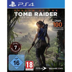 Shadow of the Tomb Raider Definitive Edition PS4 – epinis nuotykių žaidimas, sekantis Laros Kroft kelionę per pavojingas džiungles ir kupinas spąstų.