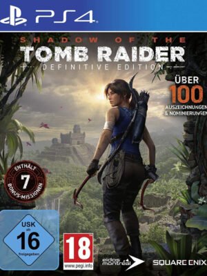 Shadow of the Tomb Raider Definitive Edition PS4 – epinis nuotykių žaidimas, sekantis Laros Kroft kelionę per pavojingas džiungles ir kupinas spąstų.