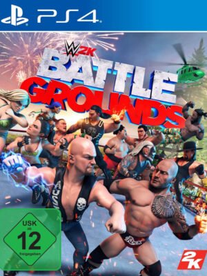 WWE 2K Battlegrounds PS4 – linksmas ir pašėlęs arkadinis imtynių žaidimas, kupinas perdėtų judesių, chaoso ir spalvingų arenų.