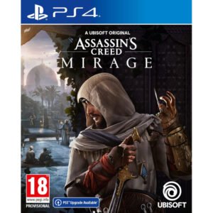 Assassin’s Creed Mirage PS4 – įtraukiantis veiksmo nuotykis, sekantis Basimo kelią Bagdado širdyje, kupinoje paslapčių, sąmokslų ir pavojų.