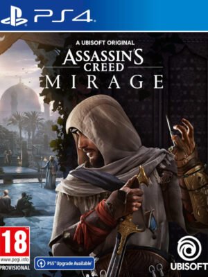 Assassin’s Creed Mirage PS4 – įtraukiantis veiksmo nuotykis, sekantis Basimo kelią Bagdado širdyje, kupinoje paslapčių, sąmokslų ir pavojų.