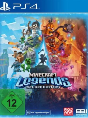 Minecraft: Legends - Deluxe Edition PS4 – strateginis nuotykių žaidimas, kuriame ginsite blokinį pasaulį nuo piglinų invazijos, vadovausite sąjungininkams.