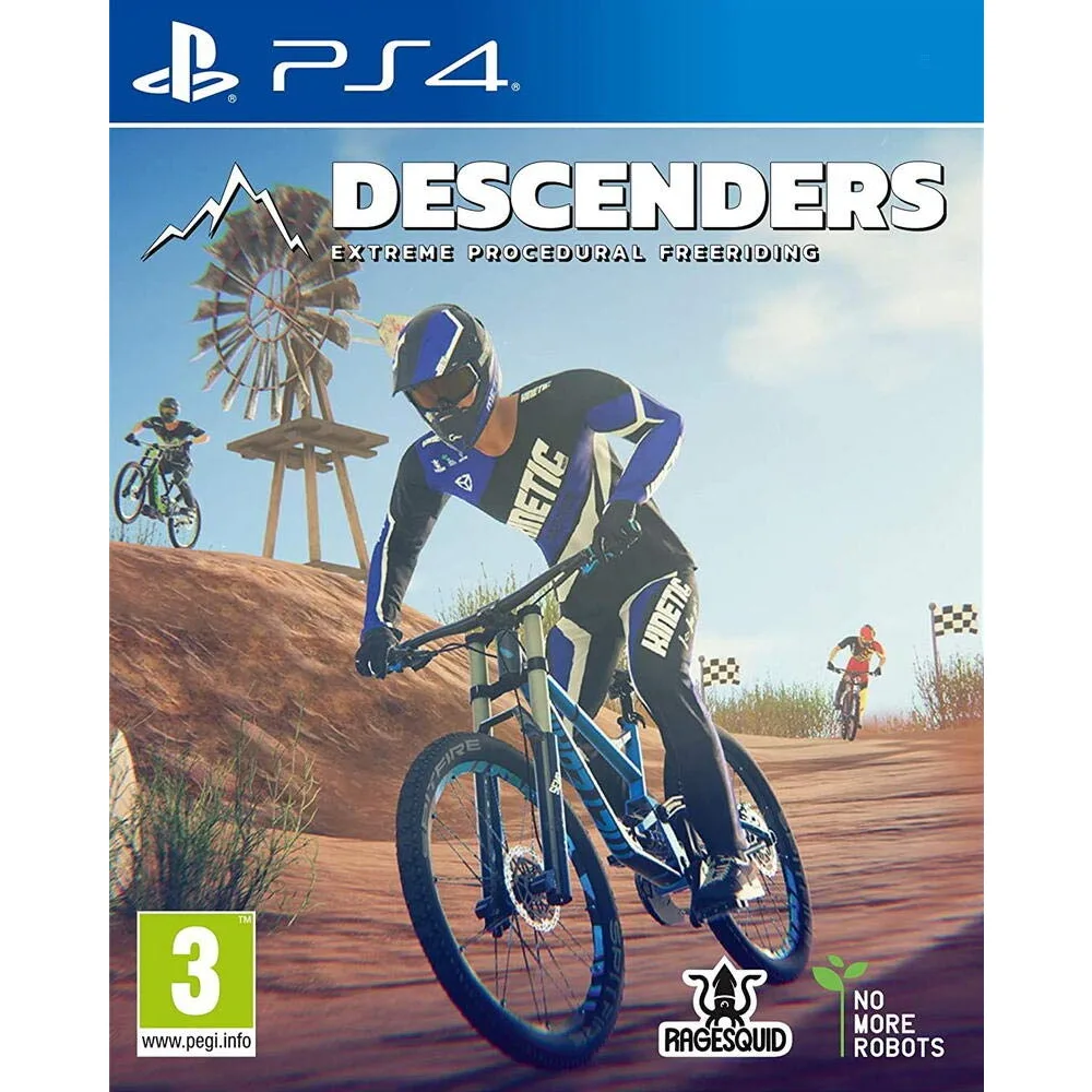 Descenders PS4 – ekstremalus dviračių sporto žaidimas, kupinas greičio, pavojingų nusileidimų ir procedūriškai generuojamų trasų.