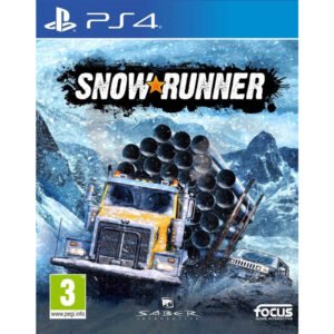 SnowRunner PS4 – įtraukiantis simuliacijos žaidimas, leidžiantis valdyti sunkiasvores transporto priemones sudėtingomis sąlygomis per sniegą, purvą ir ledą.