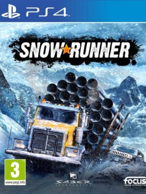 SnowRunner PS4 – įtraukiantis simuliacijos žaidimas, leidžiantis valdyti sunkiasvores transporto priemones sudėtingomis sąlygomis per sniegą, purvą ir ledą.