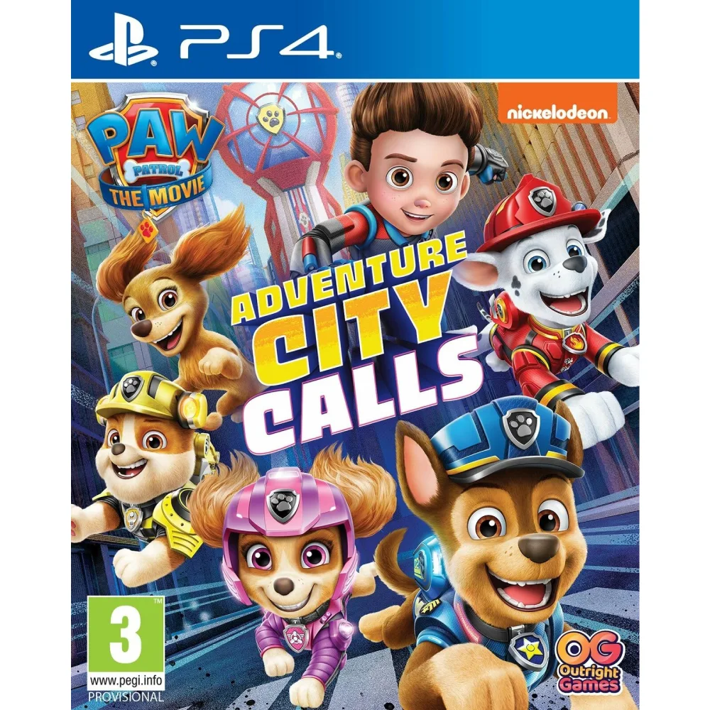PAW Patrol: Adventure City Calls PS4 – smagus ir spalvingas nuotykių žaidimas vaikams, kuriame šuniukai gelbėja miestą nuo piktadarių.