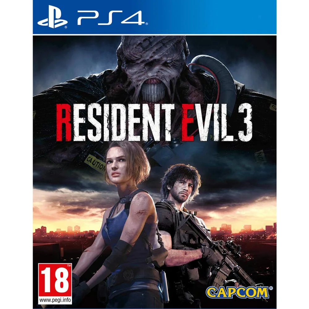 Resident Evil 3 PS4 – įtemptas išgyvenimo siaubo nuotykis, sekantis Jill Valentine kovą su zombiais ir negailestingu Nemesis Raccoon City gatvėse.