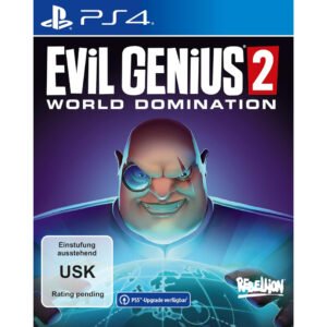 Evil Genius 2 World Domination PS4 – strateginis simuliacijos žaidimas, kuriame tapsite piktuoju genijumi ir sieksite pasaulio užvaldymo.