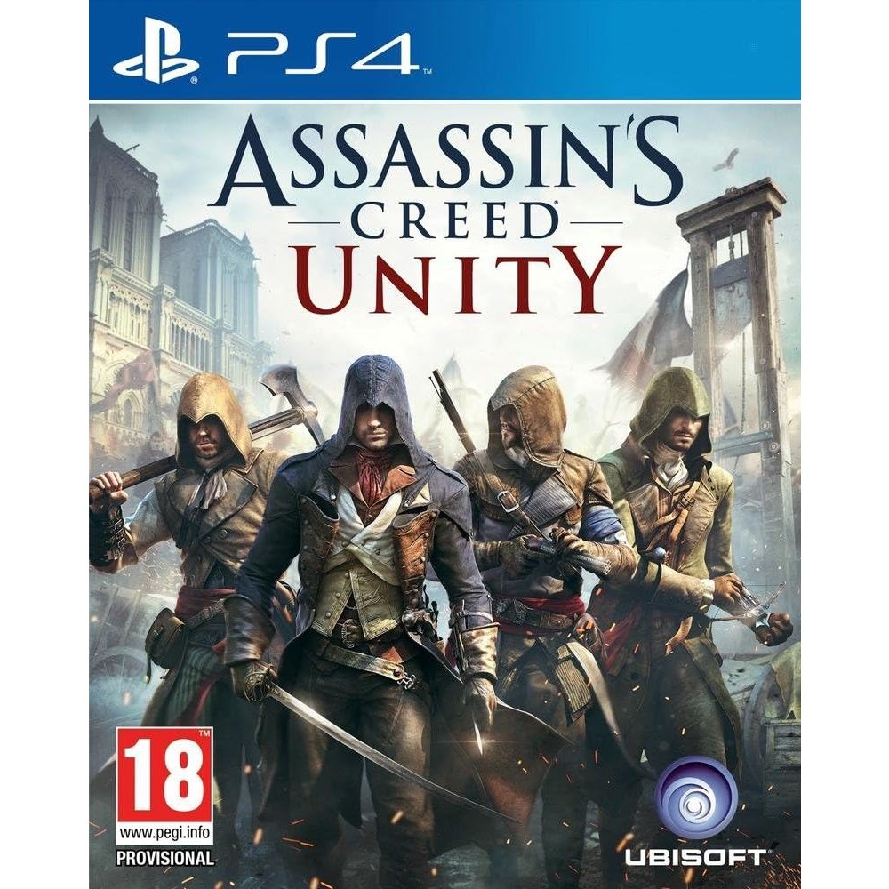 Assassin's Creed Unity PS4 Assassin's Creed Unity PS4 – įtraukiantis veiksmo nuotykis, nukeliantis į revoliucinės Prancūzijos širdį, kupiną paslapčių, sąmokslų ir kovų.
