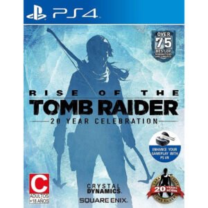 Rise of the Tomb Raider: 20 Year Celebration PS4 – epinis nuotykių žaidimas, sekantis Laros Kroft kelionę per pavojingas vietoves.