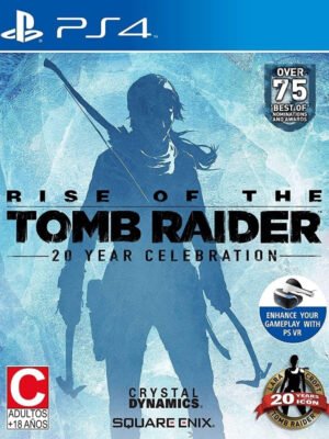 Rise of the Tomb Raider: 20 Year Celebration PS4 – epinis nuotykių žaidimas, sekantis Laros Kroft kelionę per pavojingas vietoves.