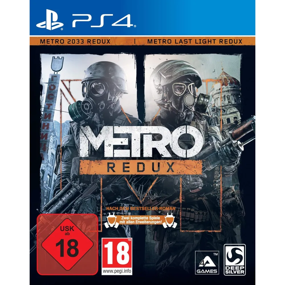 Metro Redux PS4 suteikia postapokaliptinę išlikimo patirtį, kupiną kovų, paslapčių, monstrų, iššūkių, atmosferos, pavojų, emocijų ir įtampos.