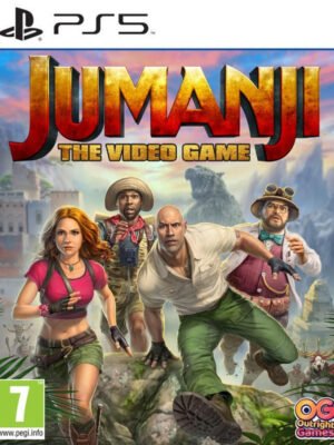 Jumanji: The Video Game PS5 – linksmas veiksmo nuotykis, kuriame kartu su draugais keliausite per pavojingą džiunglių pasaulį.