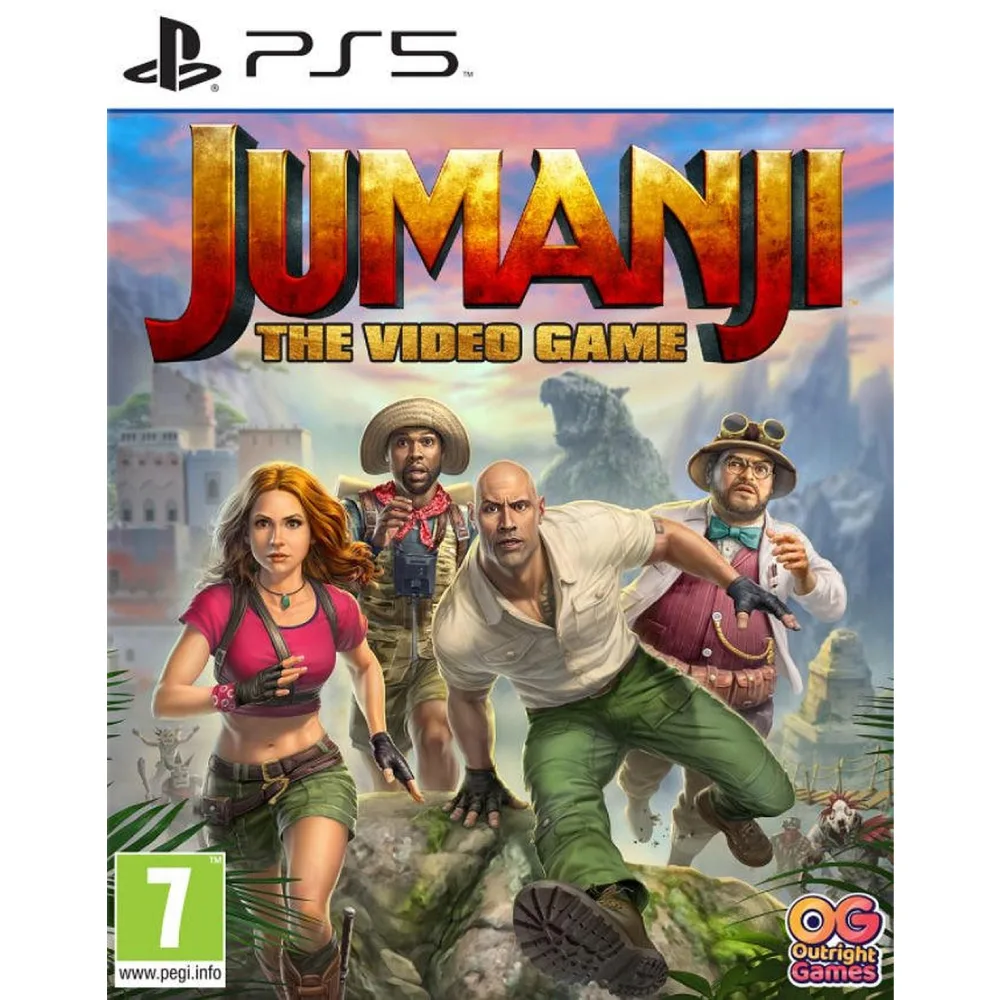 Jumanji: The Video Game PS5 – linksmas veiksmo nuotykis, kuriame kartu su draugais keliausite per pavojingą džiunglių pasaulį.