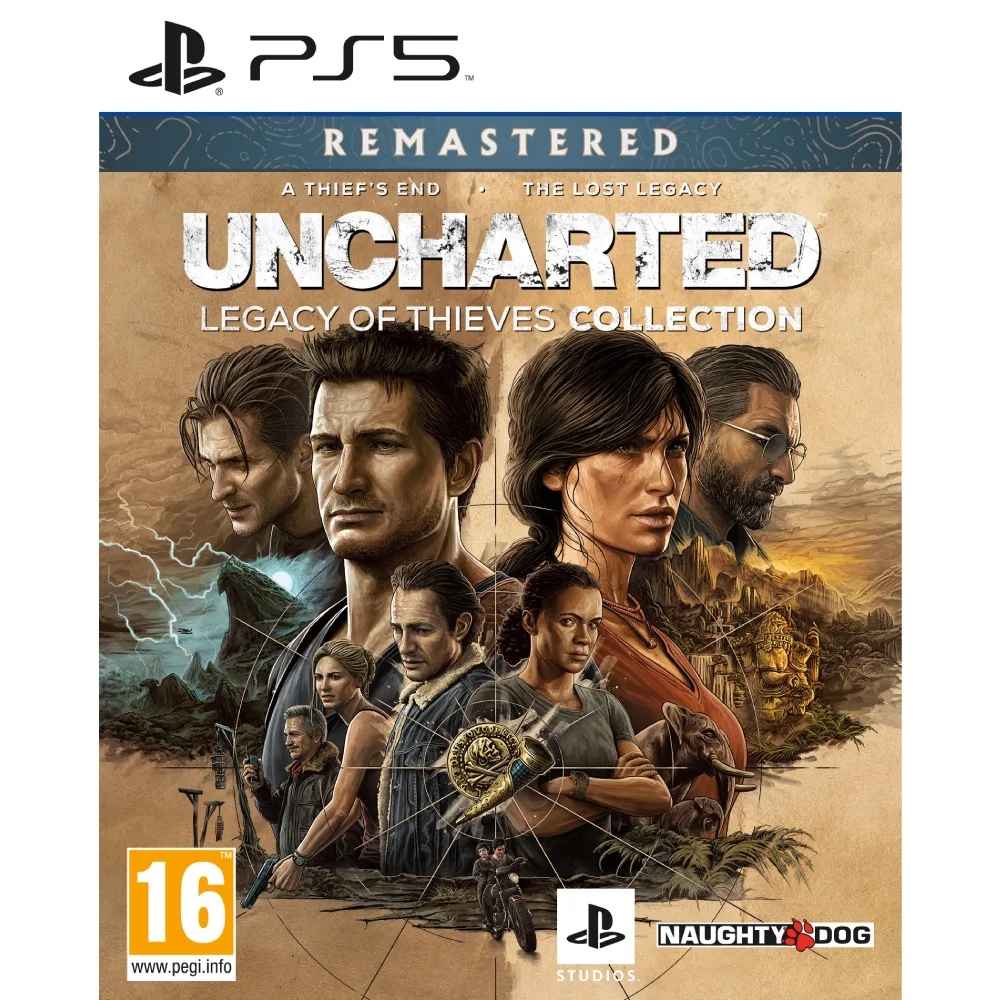Uncharted Legacy of Thieves Collection PS5 suteikia epinę nuotykių patirtį, kupiną veikėjų, kovų, paslapčių, iššūkių, lobio, emocijų, atradimų ir pavojų.