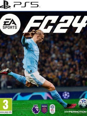 FC 24 PS5 suteikia tikrovišką futbolo patirtį, kupiną komandų, žaidėjų, pergalių, įvarčių, emocijų, strategijos, iššūkių ir azarto.