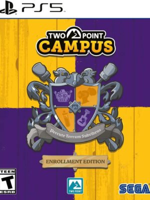 Two Point Campus - Enrolment Edition PS5 – smagus simuliacijos žaidimas, kuriame kursite, valdysite ir plėtosite savo svajonių universitetą.
