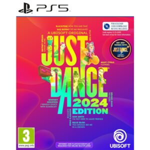 Just Dance 2024 Edition PS5 suteikia linksmą šokių patirtį, kupiną muzikos, judesių, emocijų, ritmų, dainų, energijos, nuotykių ir linksmybių.