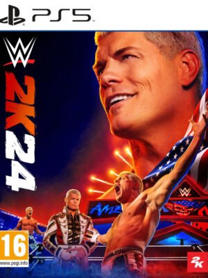 WWE 2K24 PS5 suteikia intensyvią imtynių patirtį, kupiną kovų, veikėjų, ringų, pergalių, strategijos, emocijų, iššūkių ir adrenalino.