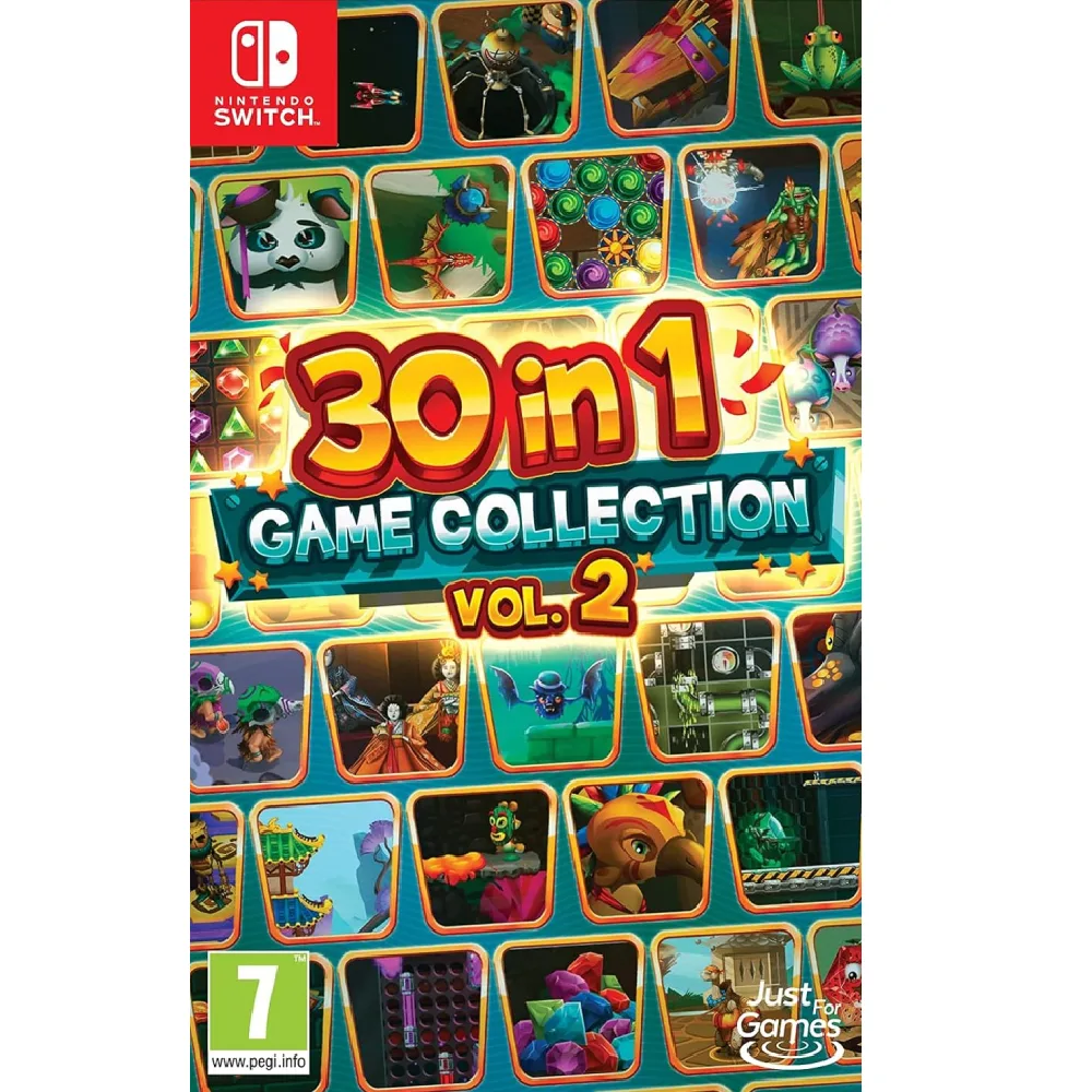 30 in 1 Game Collection Vol. 2 Nintendo Switch – smagi žaidimų rinkinys, siūlantis trisdešimt įvairių pramogų visai šeimai ir draugams.