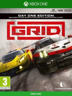 GRID - Day One Edition Xbox One – intensyvus lenktynių žaidimas, siūlantis įspūdingą greitį, tikrovišką vairavimą ir jaudinančius mačus.
