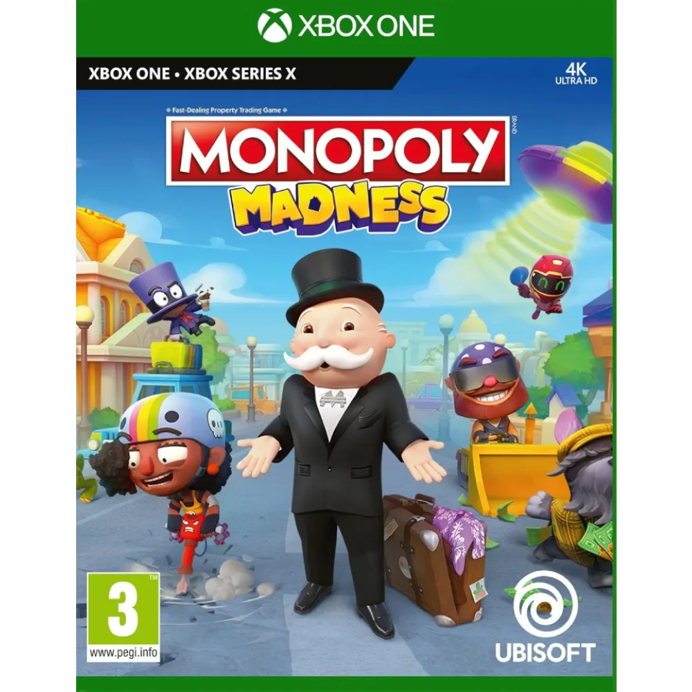 Monopoly Madness Xbox suteikia klasikinio stalo žaidimo patirtį, kupiną chaoso, azarto, veiksmų, strategijos, pergalių, nuotykių, iššūkių ir linksmybių.