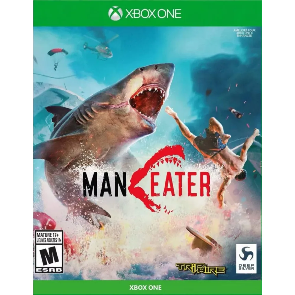 Maneater Xbox One nukelia žaidėjus į vandenyno pasaulį, kupiną pavojų, grobio, kovų, nuotykių, misijų, iššūkių, laisvės ir chaoso.