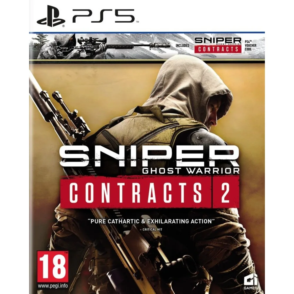 Sniper Ghost Warrior Contracts 1+2 Double Pack PS5 – intensyvus šaudymo nuotykis, siūlantis dvi žaidimo dalis su taktiniais snaiperio iššūkiais.
