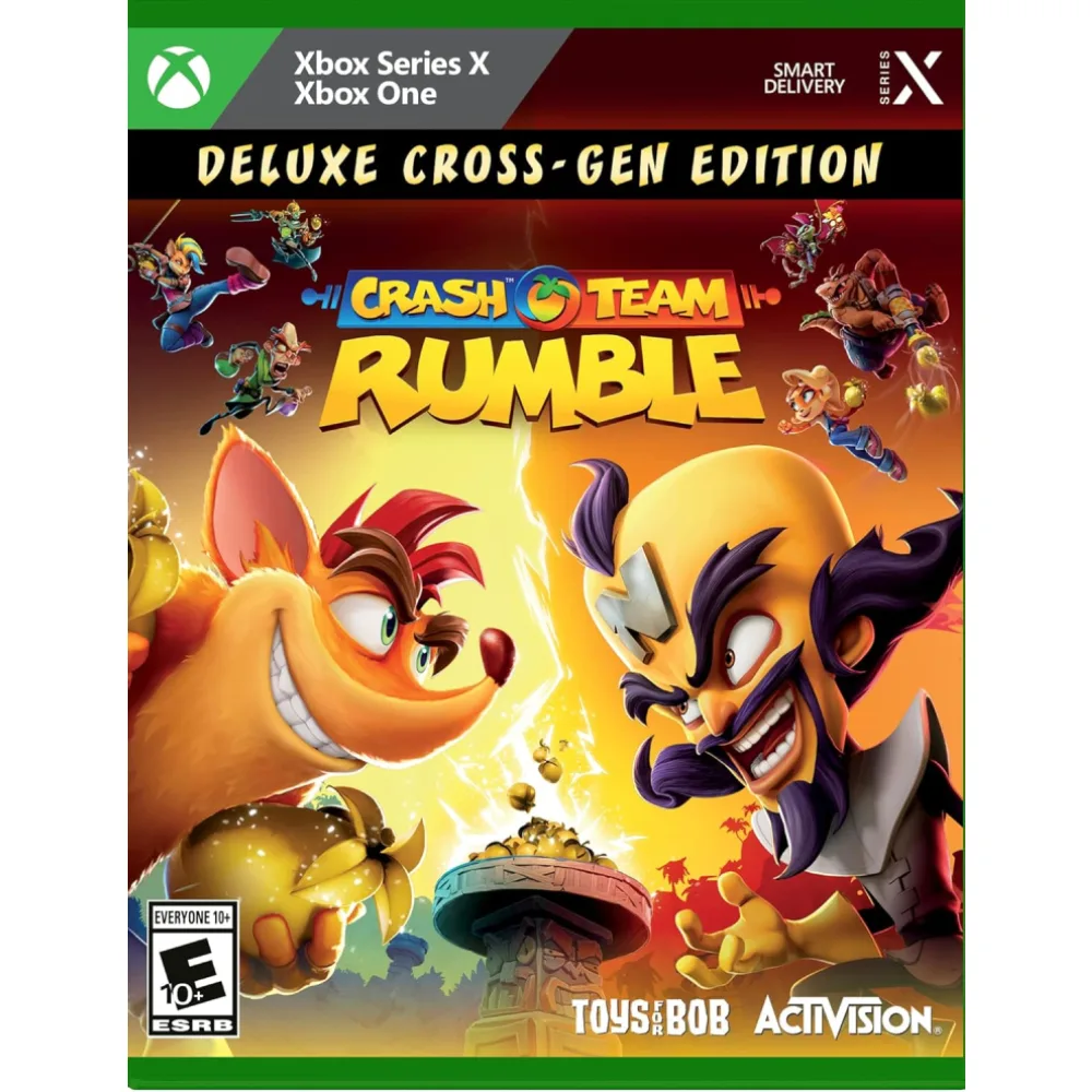 Crash Team Rumble Deluxe Xbox suteikia linksmą komandinių kovų patirtį, kupiną veikėjų, kovų, nuotykių, chaoso, taktikos, smagumo, iššūkių ir azarto.