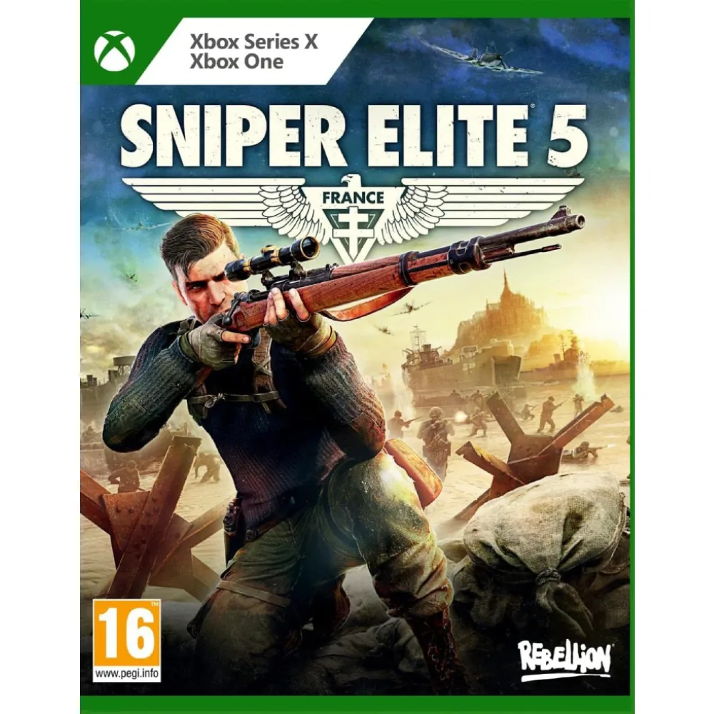 Sniper Elite 5 Xbox nukelia žaidėjus į Antrojo pasaulinio karo pasaulį, kupiną misijų, snaiperio iššūkių, slaptumo, kovų, taktikos, pavojų ir įtampos.
