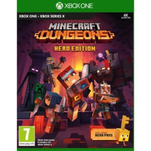 Minecraft Dungeons Hero Edition Xbox One / Xbox Series X – veiksmo kupinas nuotykis, įkvėptas klasikinio dungeon crawler stiliaus su Minecraft visata.
