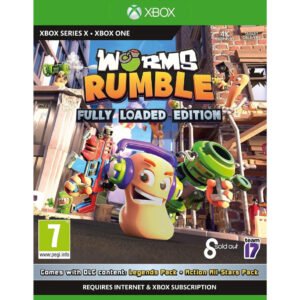 Worms Rumble Fully Loaded Edition Xbox One / Xbox Series X – dinamiški realaus laiko mūšiai su šmaikščiais kirminais, ginklais ir chaotiškais iššūkiais.