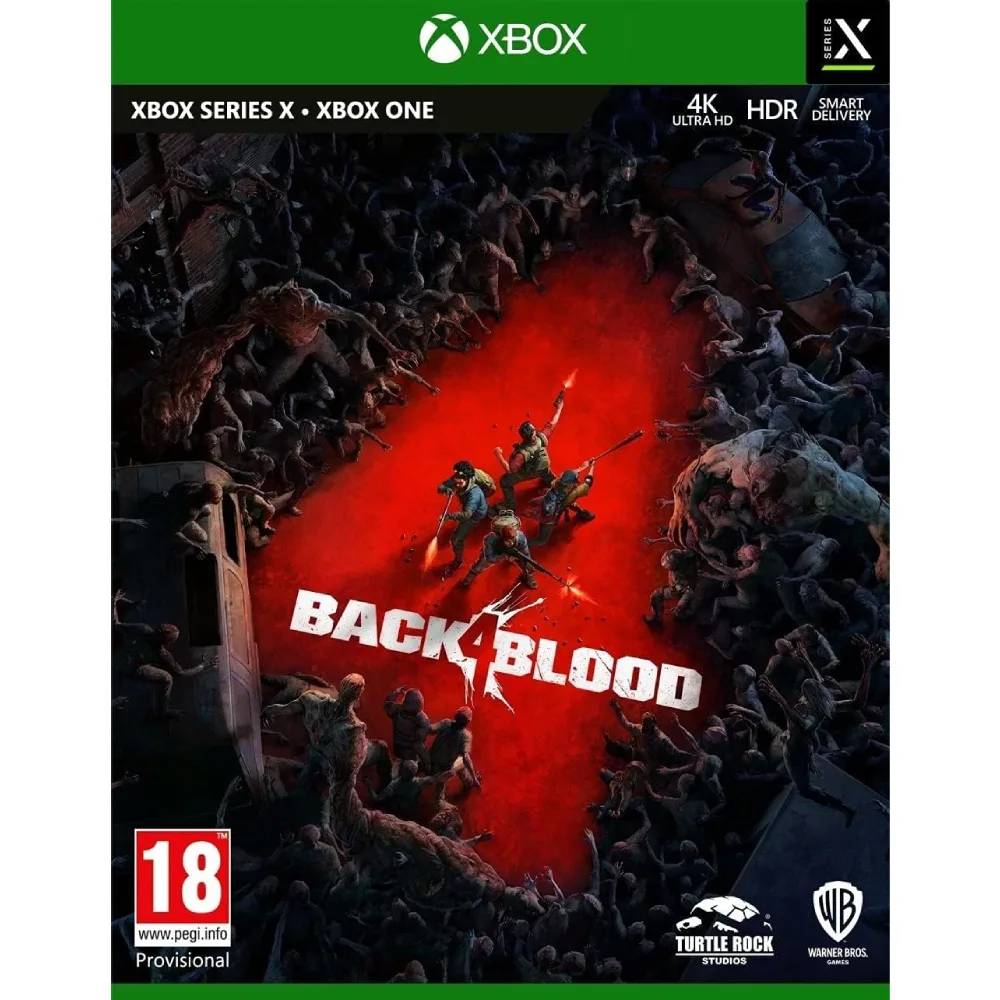 Back 4 Blood Xbox One / Xbox Series X suteikia intensyvią išlikimo patirtį, kupiną zombių, kovų, ginklų, iššūkių, komandų, adrenalino, nuotykių ir pavojų.