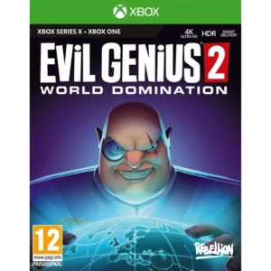 Evil Genius 2: World Domination Xbox suteikia strateginę patirtį, kupiną humoristinių elementų, piktadarių, iššūkių, spąstų, sąmokslų ir valdžios.