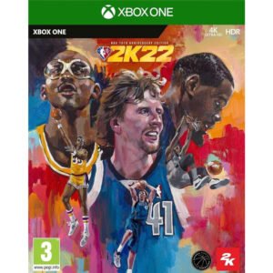 NBA 2K22 - NBA 75th Anniversary Edition Xbox One – išskirtinė krepšinio patirtis su jubiliejiniais elementais, legendomis ir tikroviška žaidimo atmosfera.