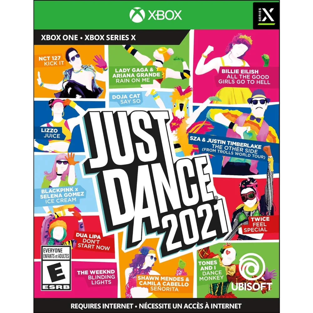 Just Dance 2021 Xbox One / Xbox Series X suteikia linksmą šokių patirtį, kupiną populiarios muzikos, spalvų, ritmų, judesių ir smagių iššūkių.