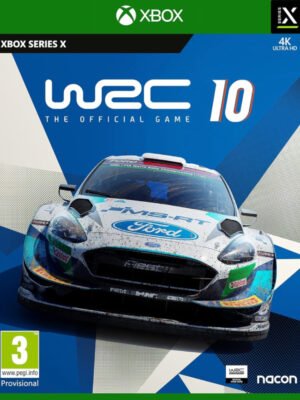 WRC 10 Xbox Series X suteikia tikrovišką ralio patirtį, kupiną greičio, trasų, automobilių, komandų, iššūkių, adrenalino, pergalių ir intensyvių akimirkų.