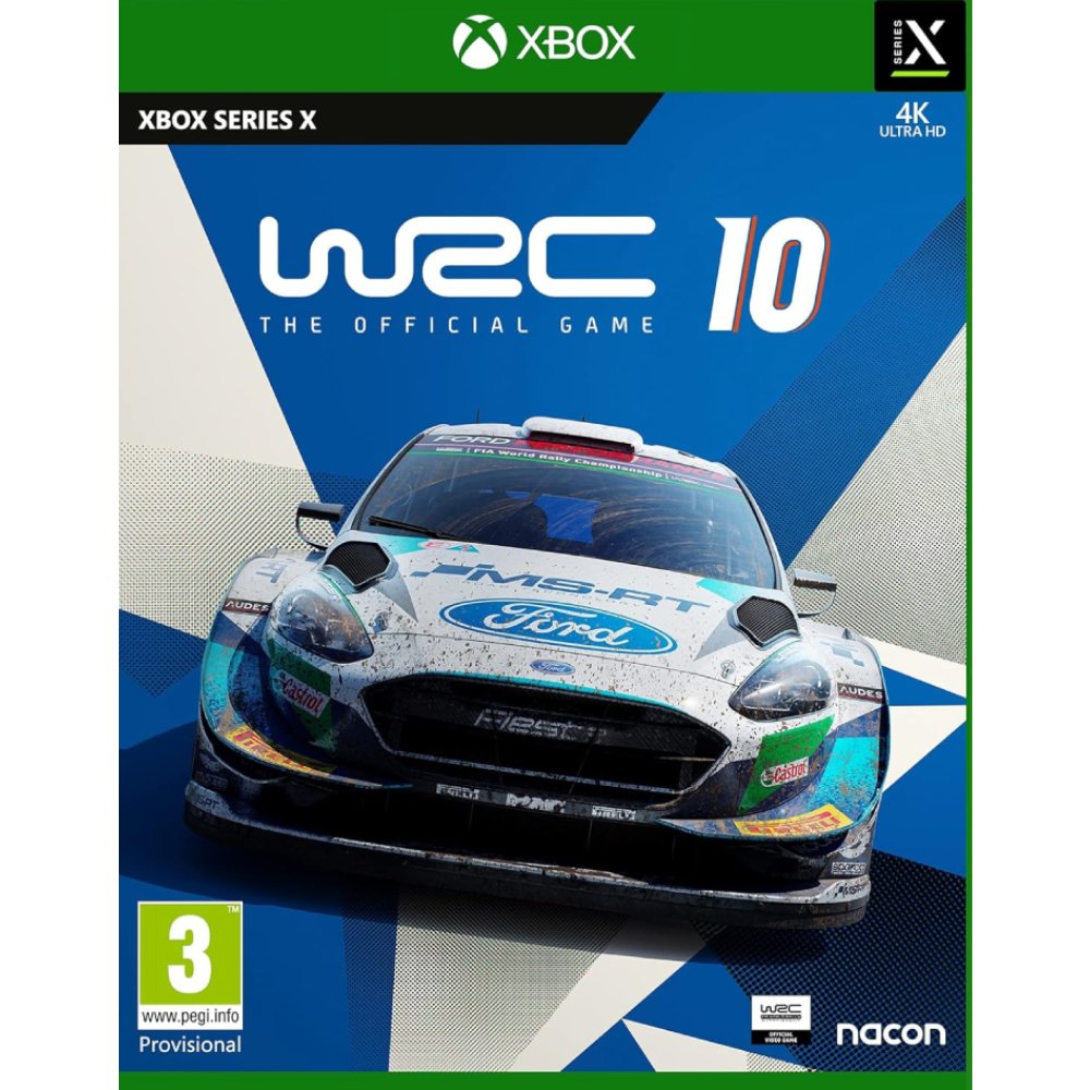 WRC 10 Xbox Series X WRC 10 Xbox Series X suteikia tikrovišką ralio patirtį, kupiną greičio, trasų, automobilių, komandų, iššūkių, adrenalino, pergalių ir intensyvių akimirkų.