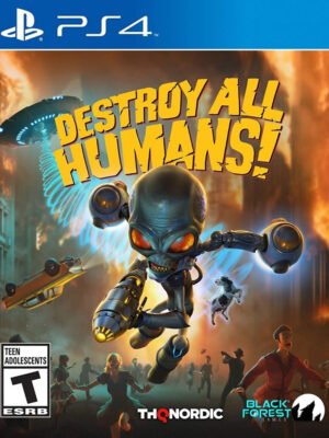 Destroy All Humans PS4 – pašėlęs ir unikalus veiksmo nuotykis, kuriame valdysite ateivį ir kelsite chaosą žmonių pasaulyje.