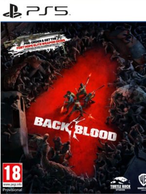 Back 4 Blood PS5 suteikia intensyvią kooperacinę patirtį, kupiną zombių, kovų, ginklų, iššūkių, komandų, adrenalino, nuotykių ir pavojų.